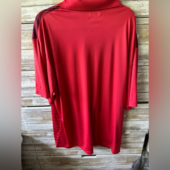 Hogan Red Polo Shirt Classic Striped Design - Picture 5 of 8